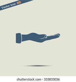 flat of the hand icon