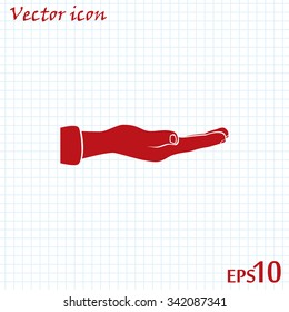 flat of the hand icon