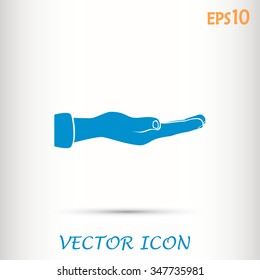 flat of the hand icon