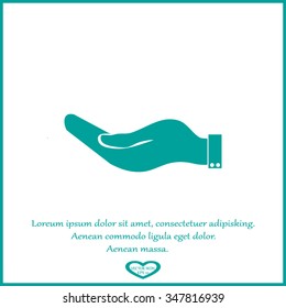 flat of the hand icon