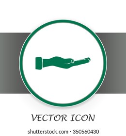 flat of the hand icon
