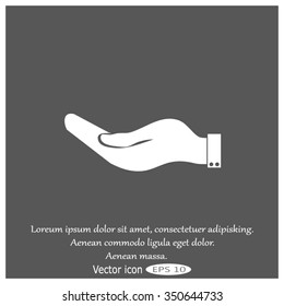 flat of the hand icon