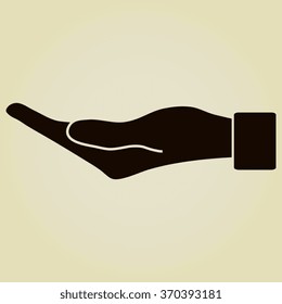 flat of the hand icon