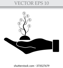 flat of the hand icon