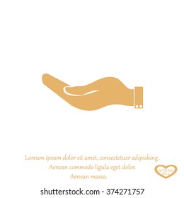 flat of the hand icon