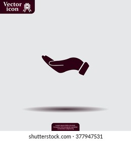 flat of the hand icon