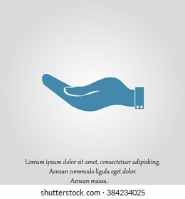 flat of the hand icon