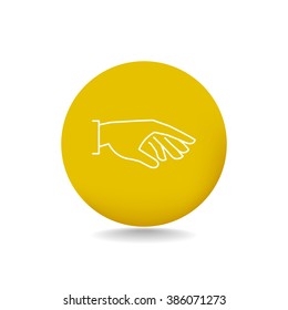flat of the hand icon