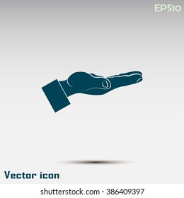 flat of the hand icon