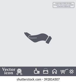 flat of the hand icon