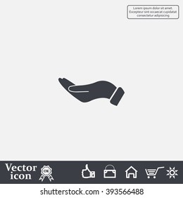 flat of the hand icon