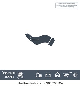 flat of the hand icon