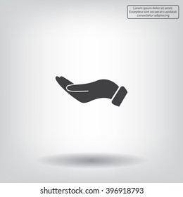 flat of the hand icon