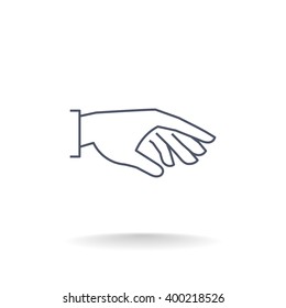 flat of the hand icon