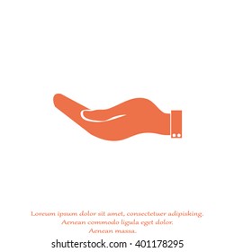 flat of the hand icon