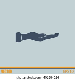 flat of the hand icon