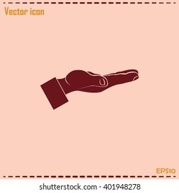 flat of the hand icon