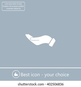 flat of the hand icon