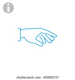 flat of the hand icon