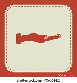 flat of the hand icon