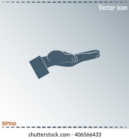 flat of the hand icon
