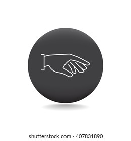flat of the hand icon