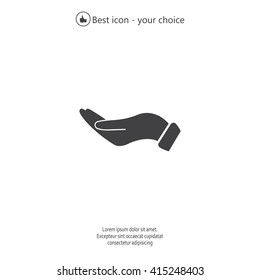 flat of the hand icon
