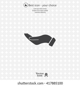 flat of the hand icon
