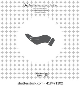 flat of the hand icon