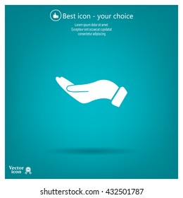 flat of the hand icon