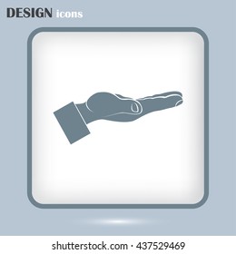 flat of the hand icon