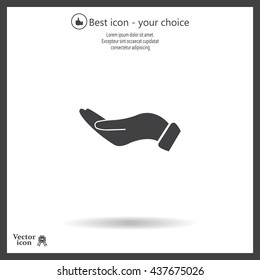 flat of the hand icon