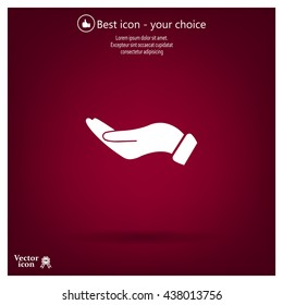 flat of the hand icon