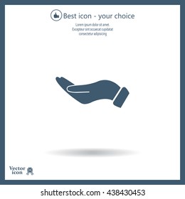 flat of the hand icon