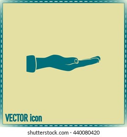 flat of the hand icon