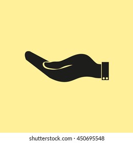 flat of the hand icon