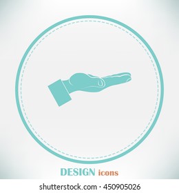 flat of the hand icon