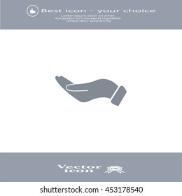 flat of the hand icon