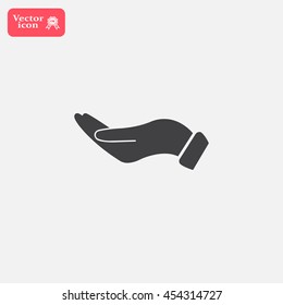 flat of the hand icon