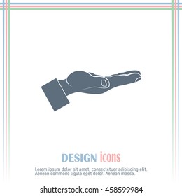 flat of the hand icon