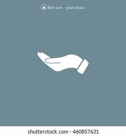 flat of the hand icon
