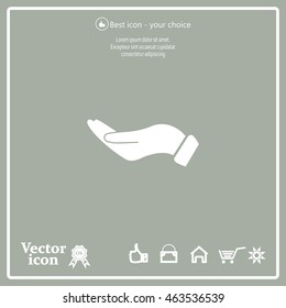 flat of the hand icon
