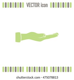 flat of the hand icon