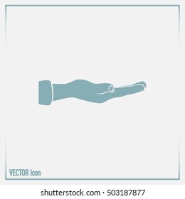 flat of the hand icon