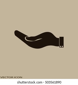 flat of the hand icon