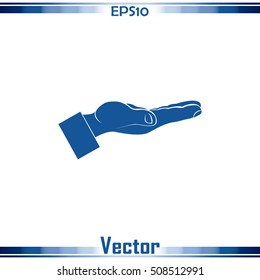 flat of the hand icon