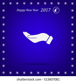 flat of the hand icon