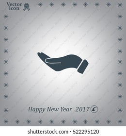 flat of the hand icon