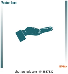 flat of the hand icon