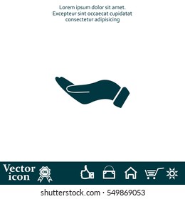 flat of the hand icon